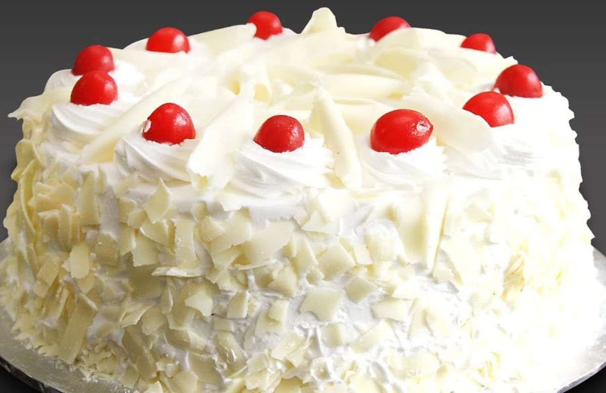 Easy Birthday Cake White Forest Recipe