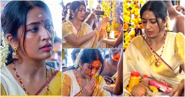 Navya Nair At Nagaraja Temple Video Viral