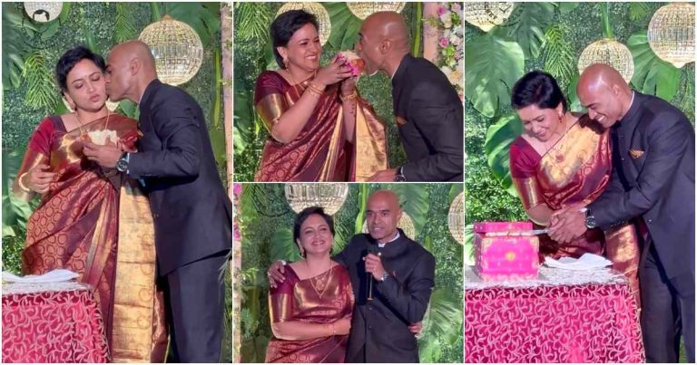 Actress Lena Wedding Reception With Prasanth Nair Video Viral