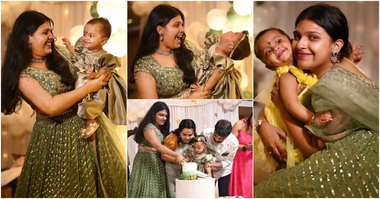 Arya Parvathi Sister First Birthday Celebration Viral News