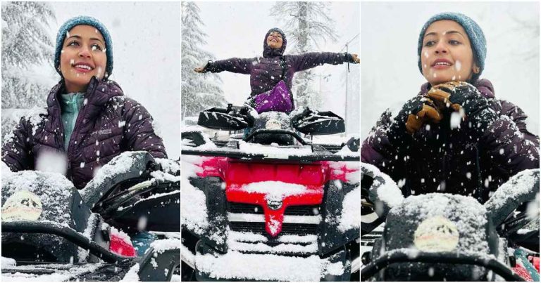 Navya Nair Solo Trip In Snow Viral News