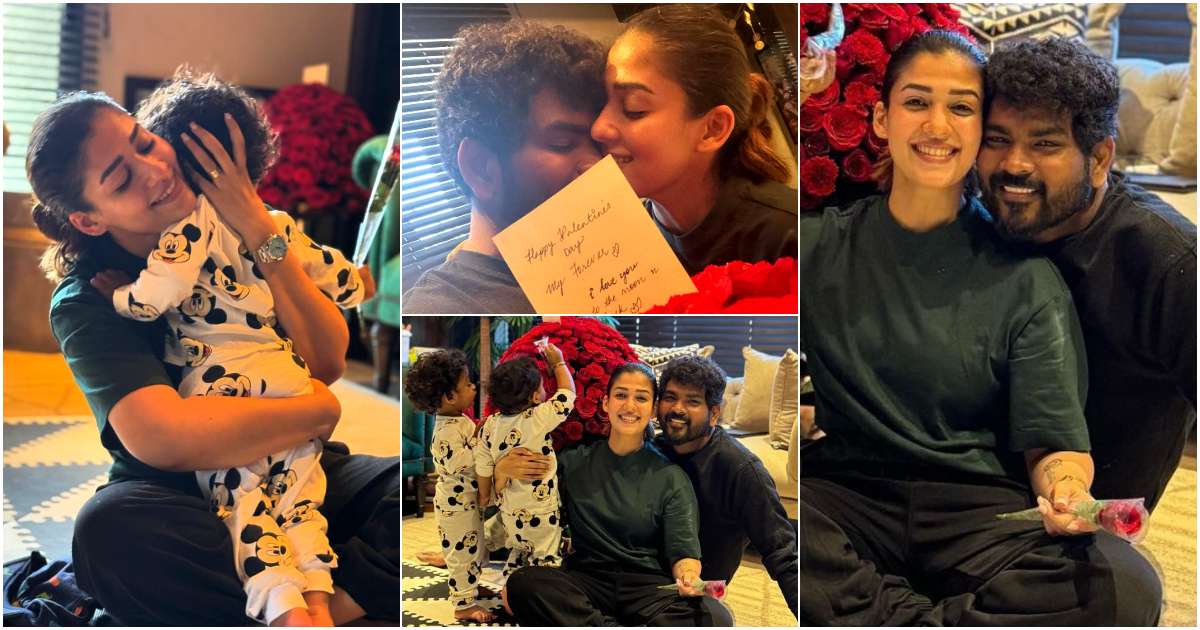 Nayanthara Vignesh Shivan With Twin Babies Love Celebration