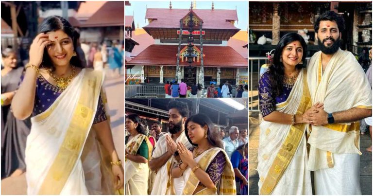 Santhwanam Appu Fame Raksha Raj At Guruvayur Temple Viral Video