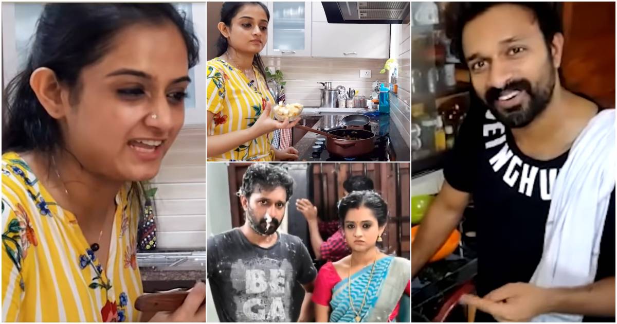 Santhwanam Shivan Anjali Cooking Video Viral