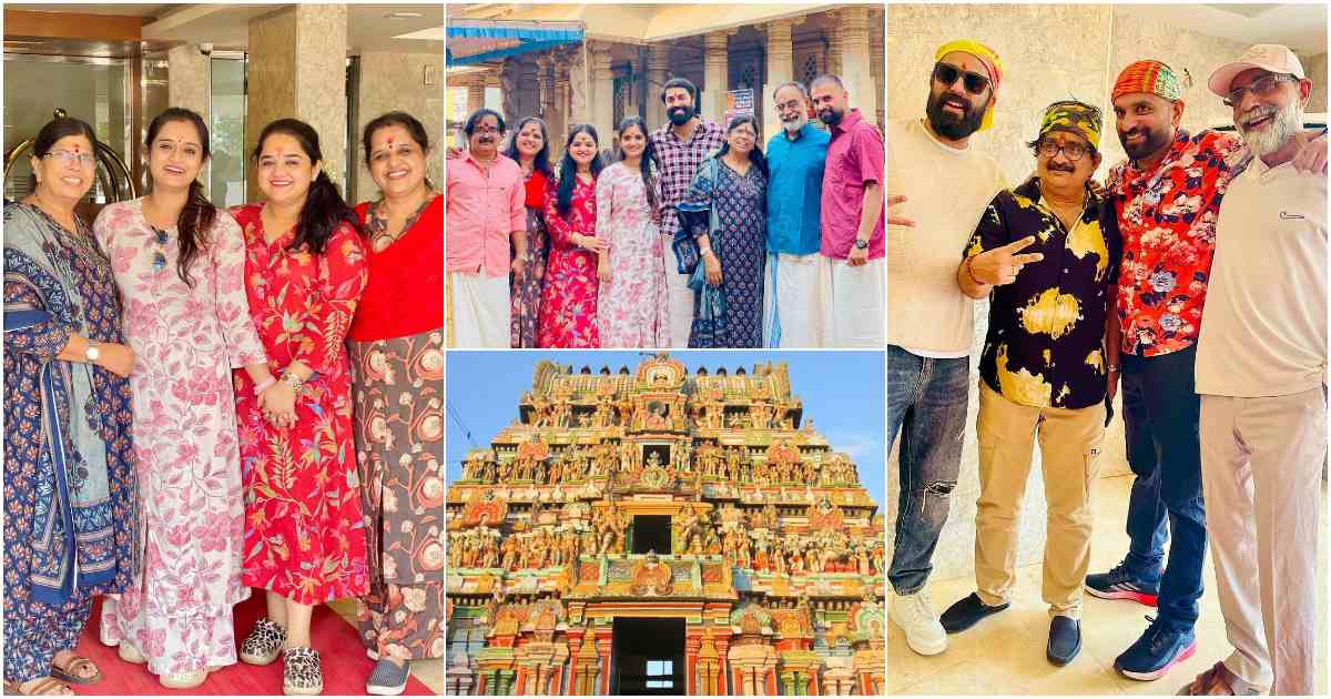 Govind Padmasoorya Gopika Anil With Family At Mookambika Temple