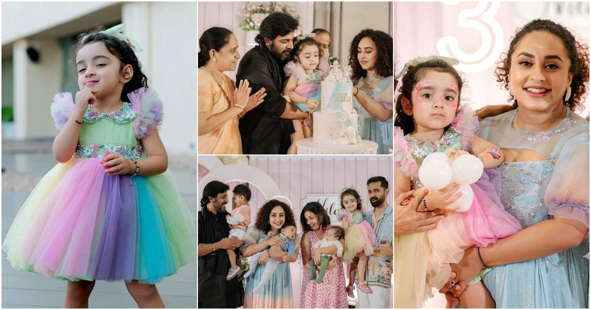 Pearle Maaney Daughter Nila Baby 3rd Birthday Celebration