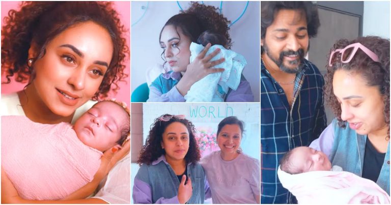 Pearle Maaney Nitara Baby New Born Photoshoot Viral Video