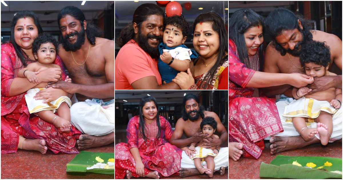 Sneha Sreekumar Son Choroon Ceremony At Guruvayoor