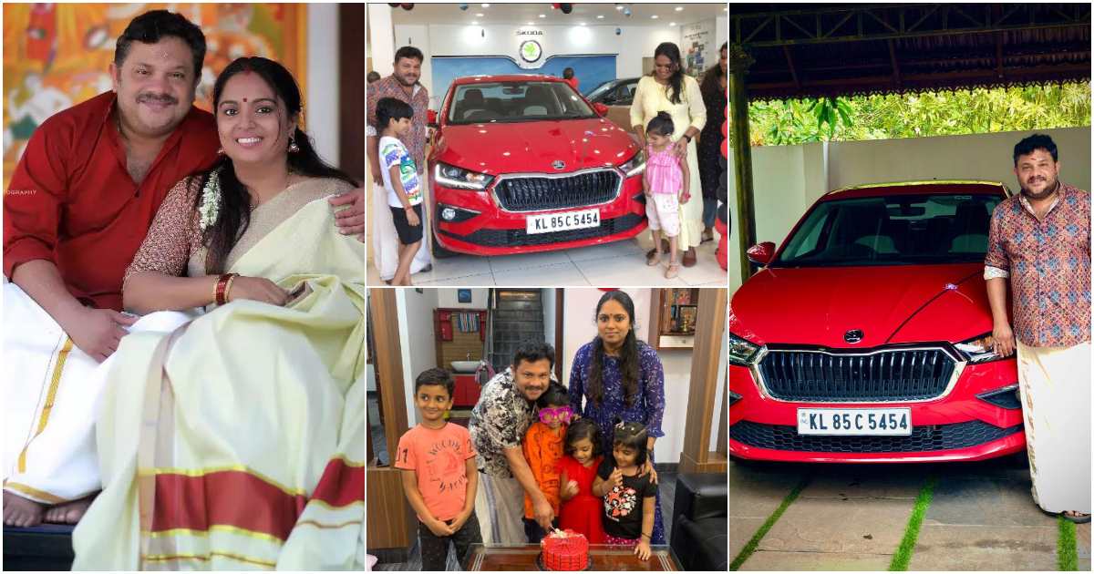 Hareesh Kanaran 16th Wedding Anniversary And Bought Skoda Car