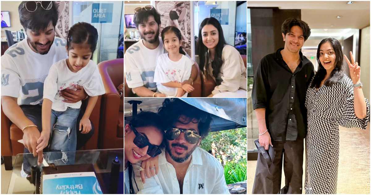 Dulquer Salmaan 41st Birthday Celebration With Family