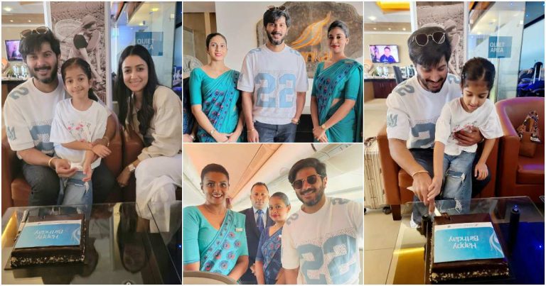 Srilankan Airlines Celebrated Dulquer Salmaan Birthday