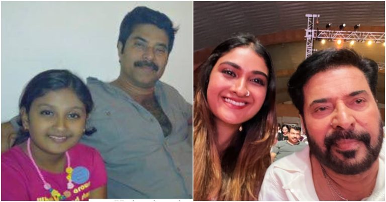 Manoj K Jayan Daughter With Mammootty Latest Photo