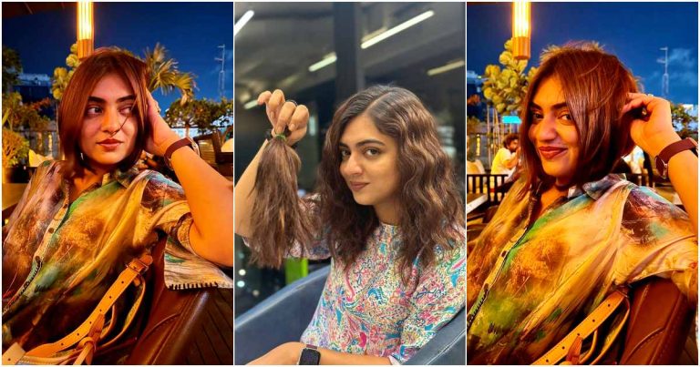 Nazriya Nazim Latest Post On Haircut